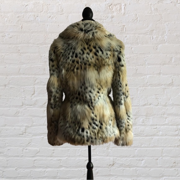 Rachel Zoe Leopard 🐆 Faux Fur Jacket Size 4 - Picture 2 of 5